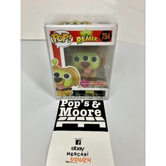 Funko Pop! Remix: Dug 754 Vaulted Exclusive Vinyl Figure Box Damage W/Protector - Picture 11 of 12